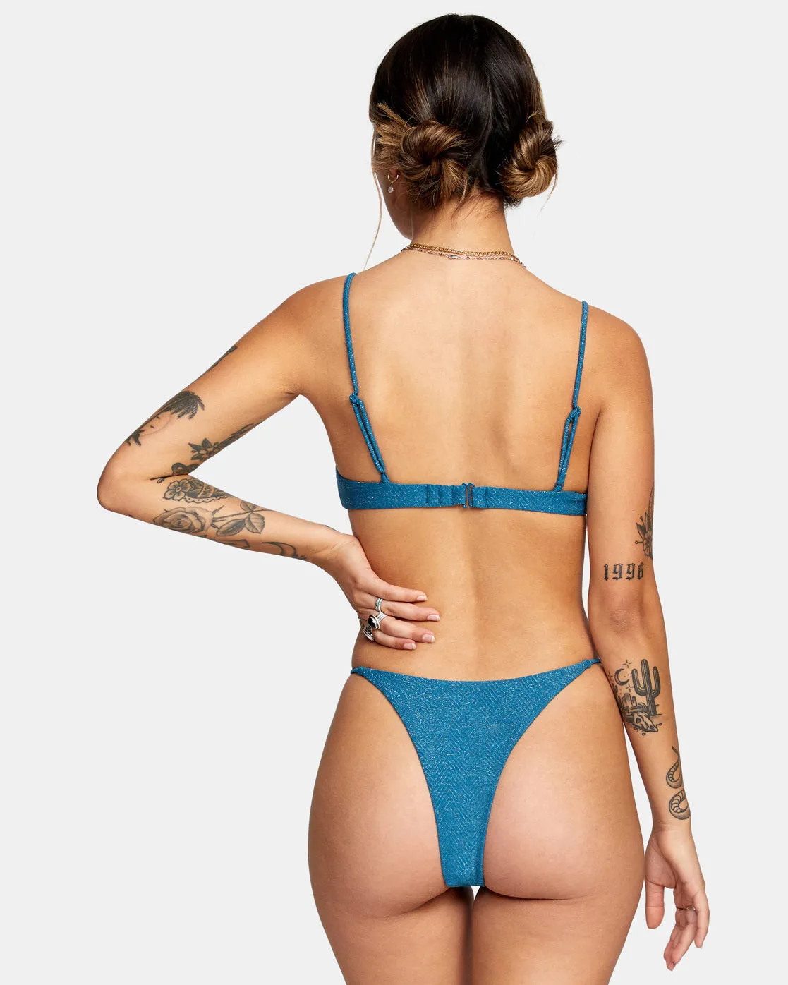 Brightside Bralette Bikini Top - Snorkel Blue