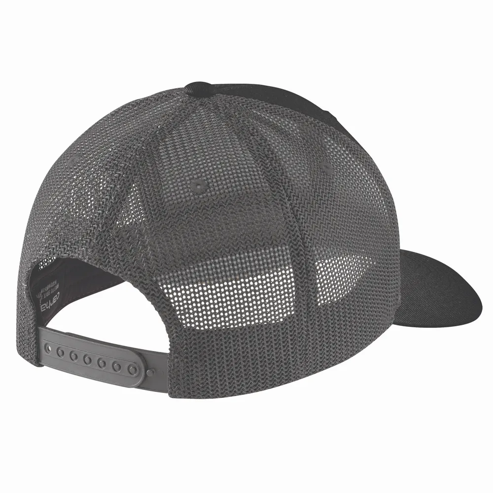 Canvas Mesh-Back Built Patch Cap - N04-Black | Carhartt 106928