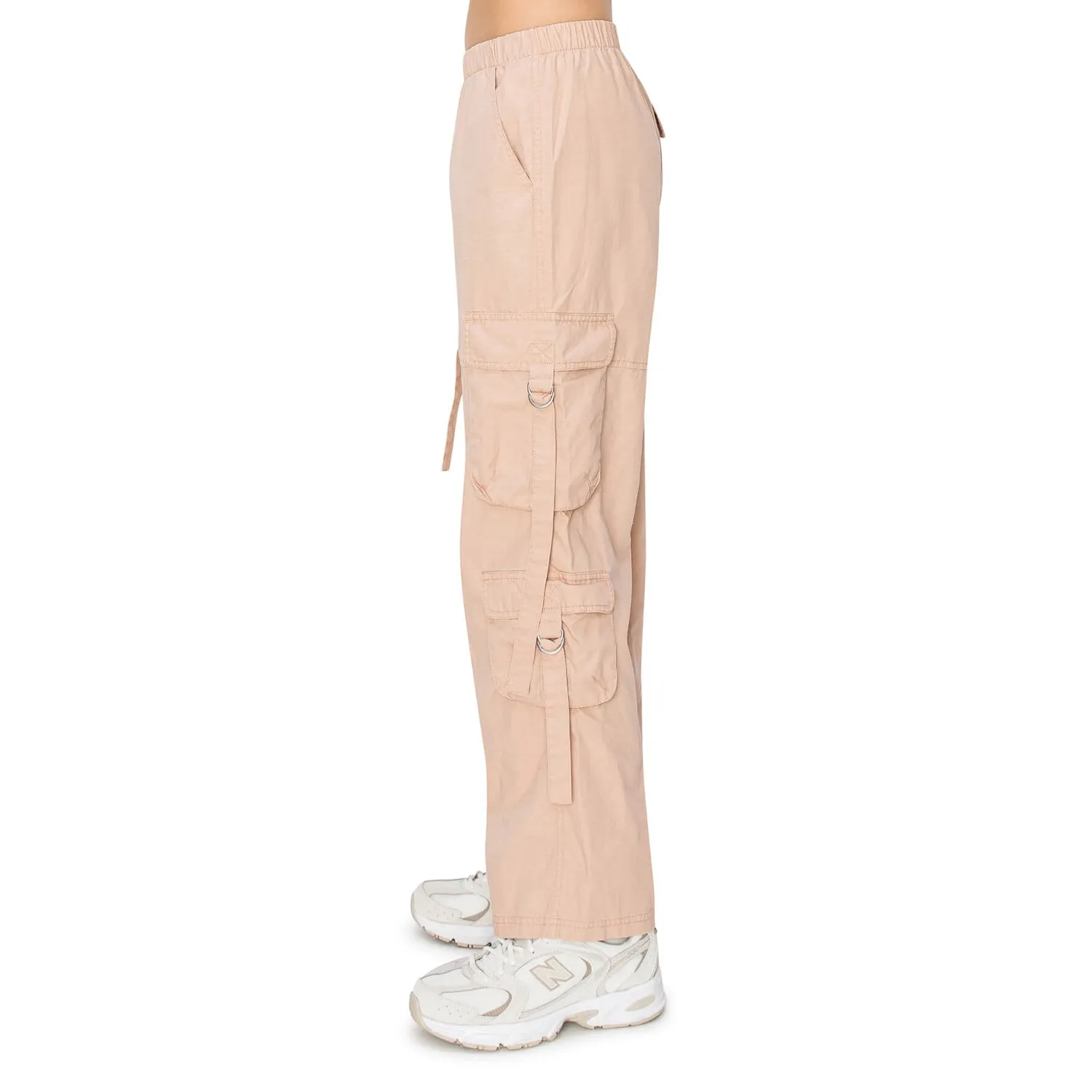Cargo Parachute Pull On Pants - Almond