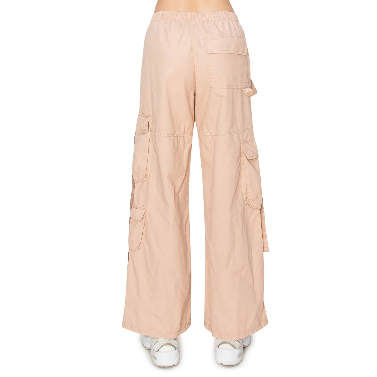 Cargo Parachute Pull On Pants - Almond