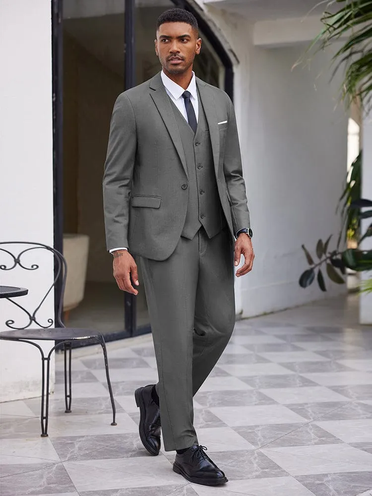 Classic 3-Piece Suit Set with Tie (US Only)