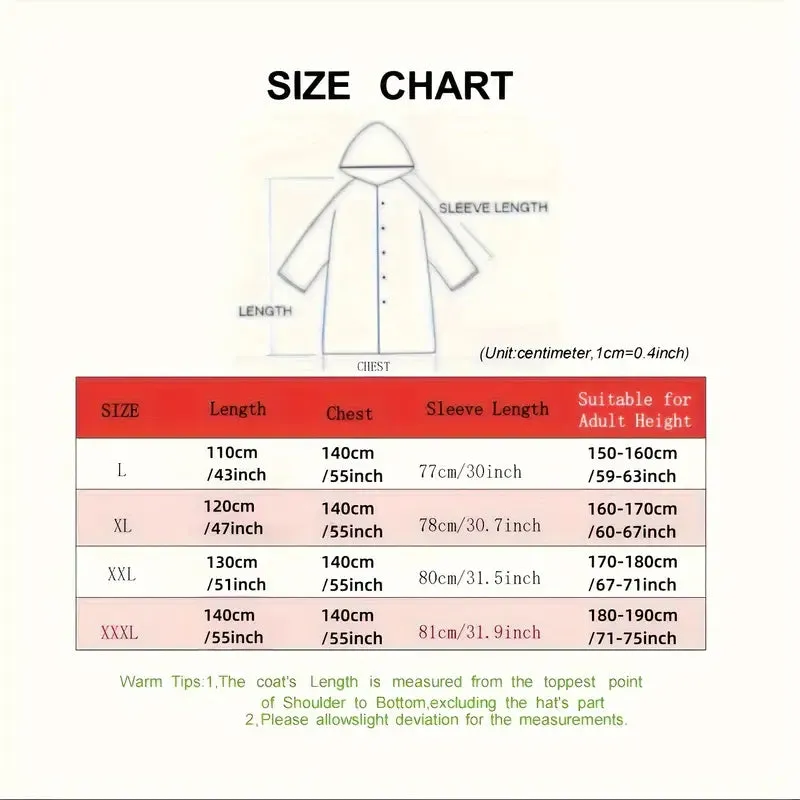 Clothing Adult Waterproof Long Raincoat