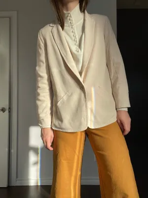 Club Monaco Slouchy Creamy Blush Blazer - 6