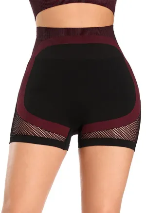 Contrast Mesh Seamless Shorts