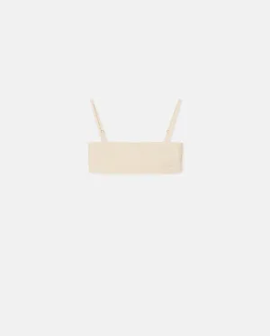 Cressy - Sculpted Glass Poplin Bralette - Oat