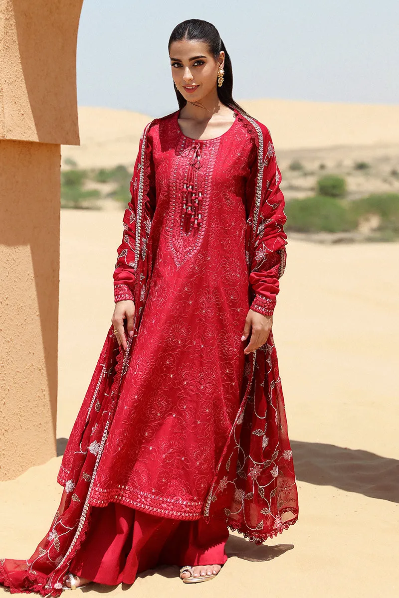Cross Stitch | Eid Lawn 24 | VERMILLION SCARLET