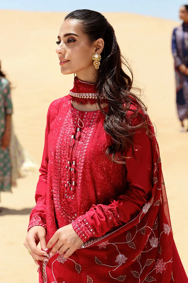 Cross Stitch | Eid Lawn 24 | VERMILLION SCARLET