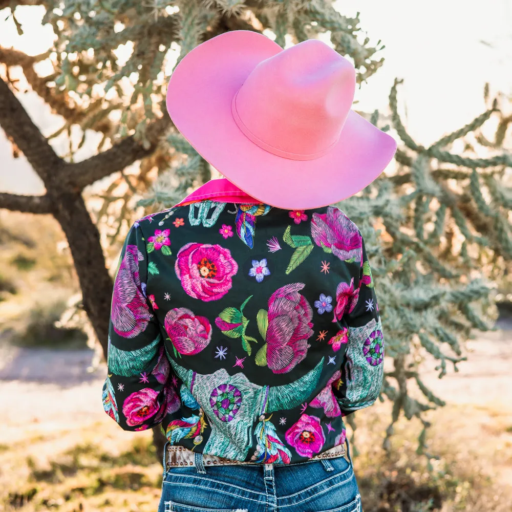 Desert Bloom Button Down