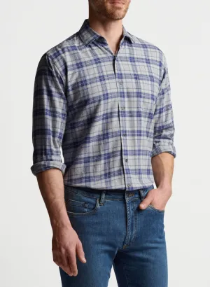Eagle Chase Cotton Sport Shirt- Mountain Grey