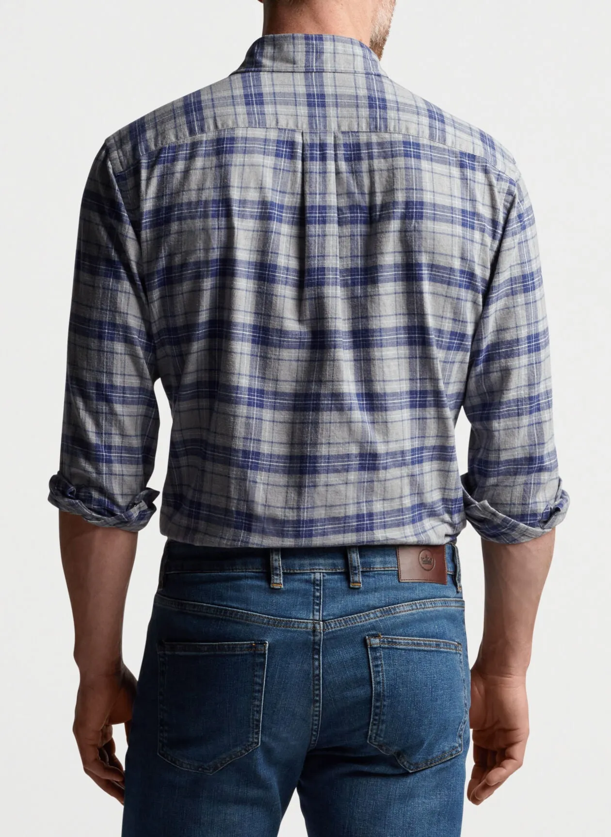 Eagle Chase Cotton Sport Shirt- Mountain Grey