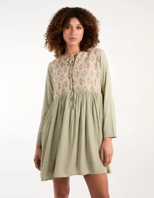 Embroidered Tunic Dress