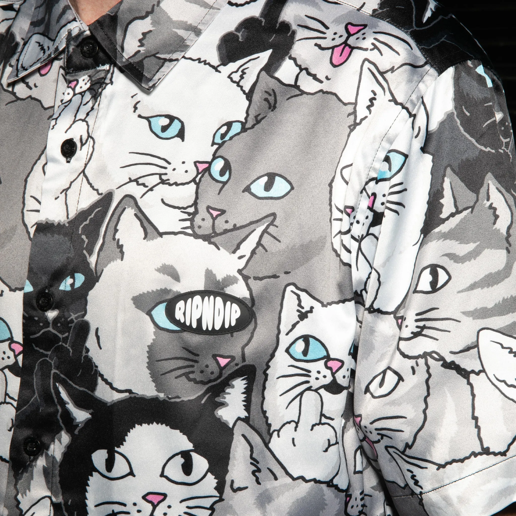 Family Tree Button Up (Black)