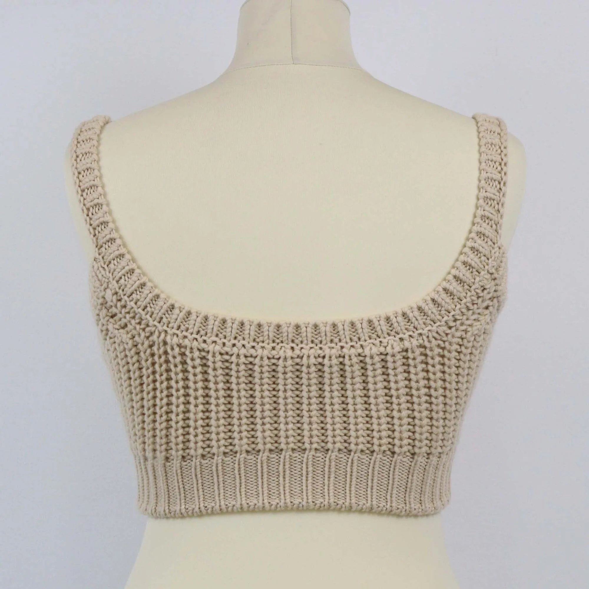 Fendi Beige Knitted Bralette
