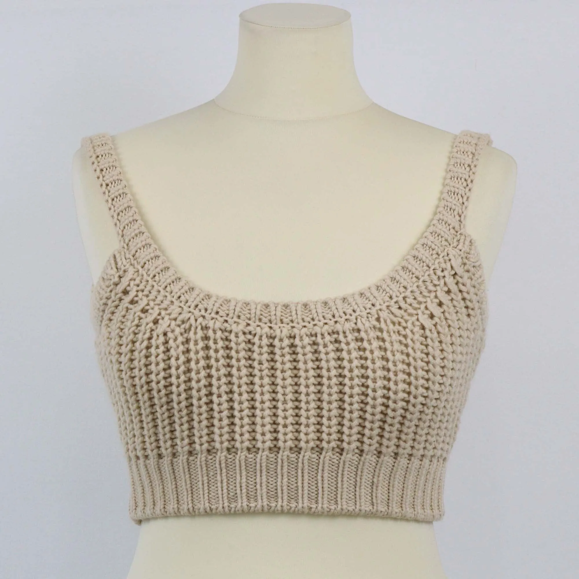 Fendi Beige Knitted Bralette
