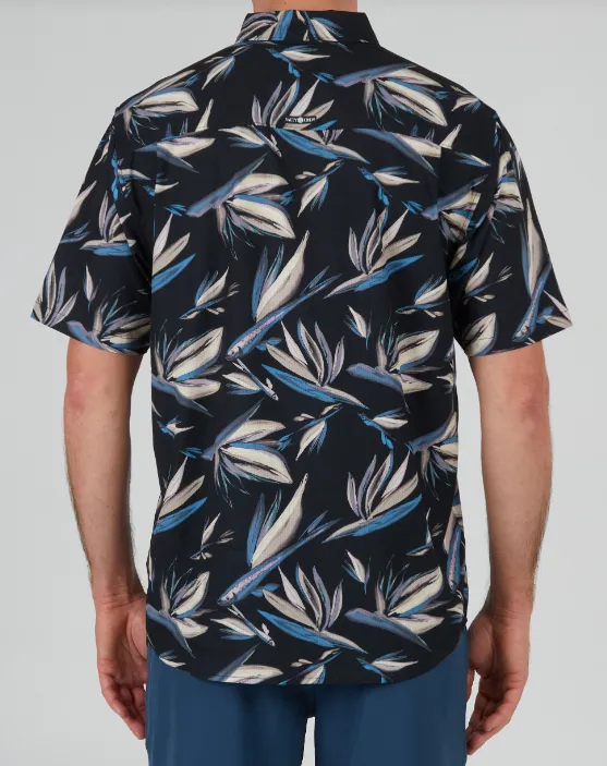 Floral FLyer Tech Woven - Black