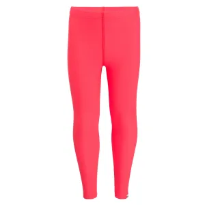 Fluoro red swim leggings