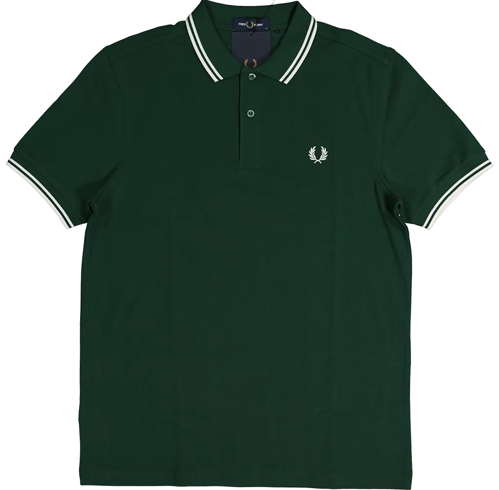 Fred Perry Twin Tipped Polo Shirt Ivy Green