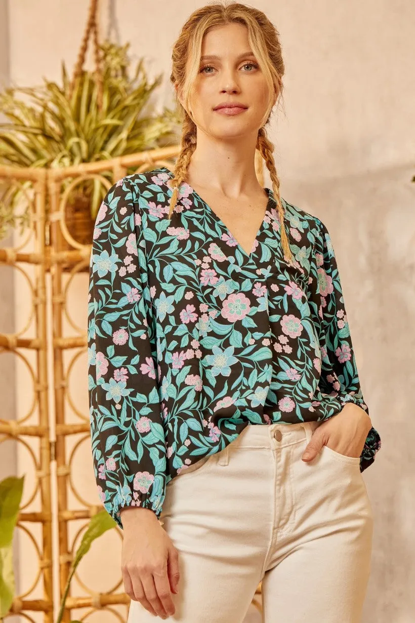 From the Top Floral Blouse