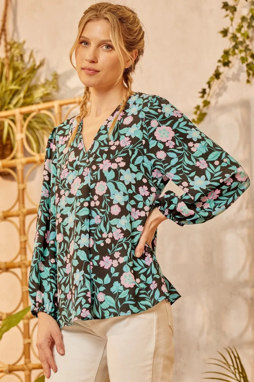 From the Top Floral Blouse