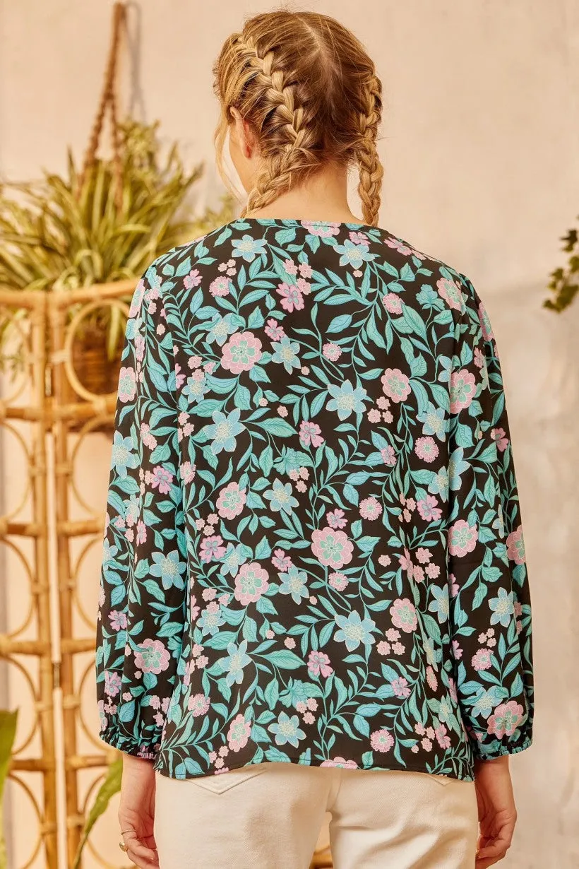 From the Top Floral Blouse