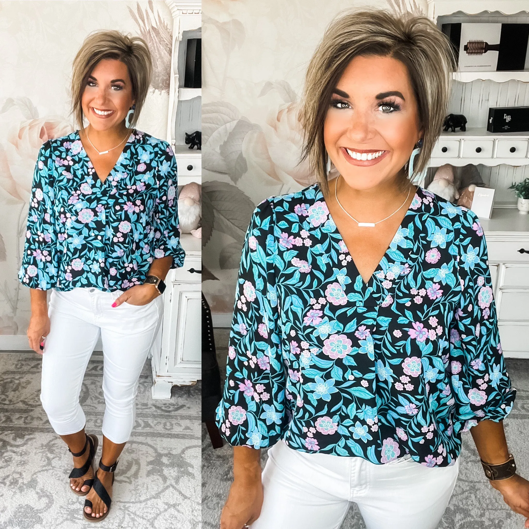 From the Top Floral Blouse