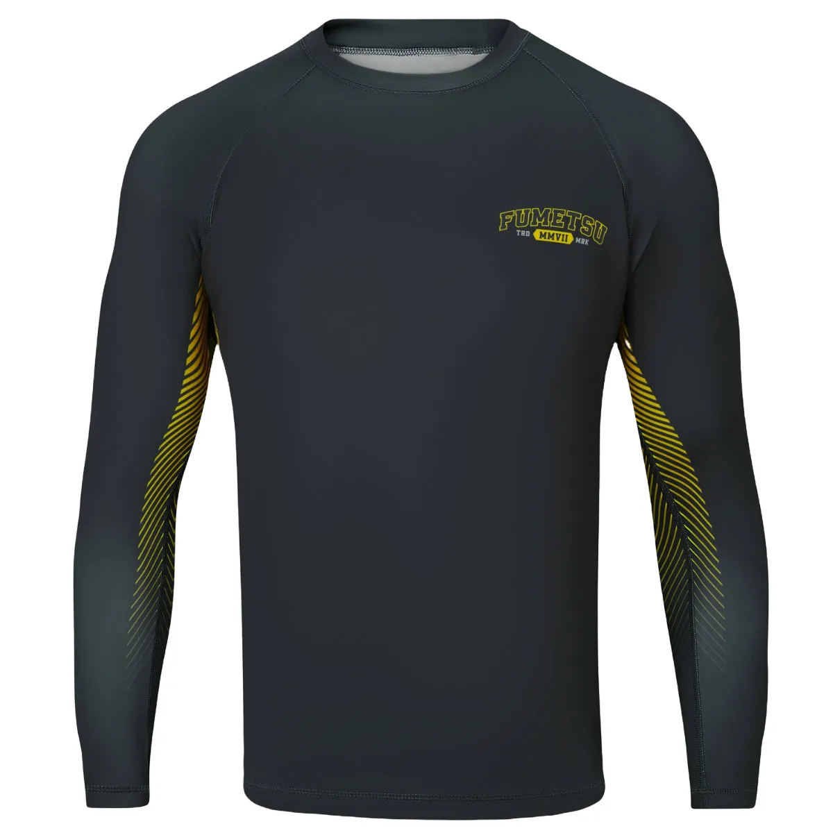 Fumetsu Varsity Long Sleeve Rash Guard Grey