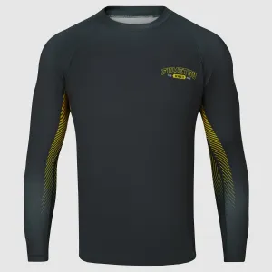 Fumetsu Varsity Long Sleeve Rash Guard Grey
