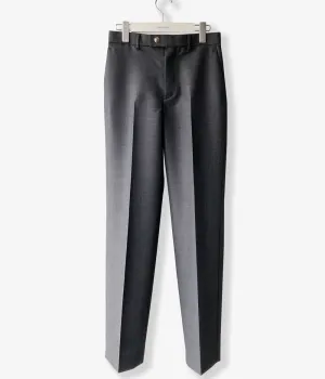 FUMIKA_UCHIDA/WOOL SUITING STRAIGHT SLACKS(TOP CHARCOAL)