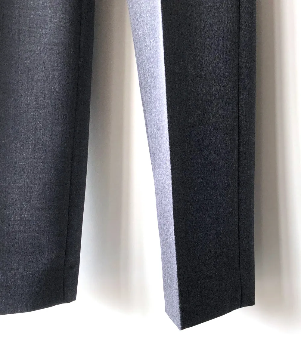FUMIKA_UCHIDA/WOOL SUITING STRAIGHT SLACKS(TOP CHARCOAL)