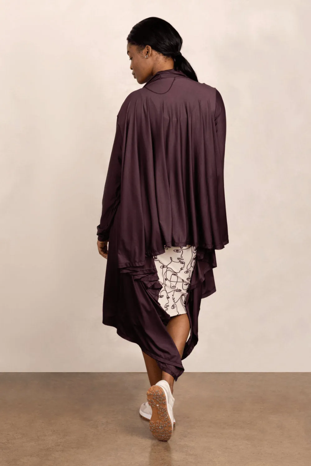 Go With the Flow Long Draped Cardigan