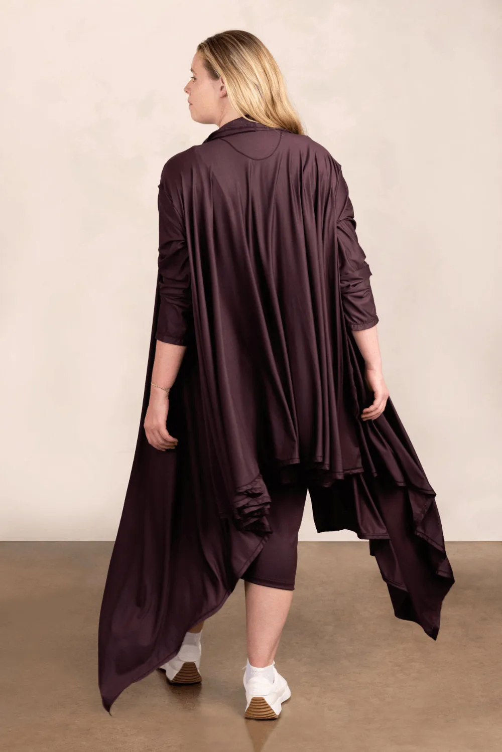Go With the Flow Long Draped Cardigan