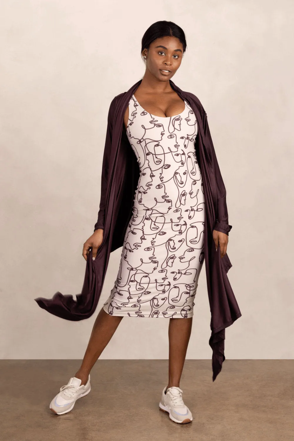 Go With the Flow Long Draped Cardigan