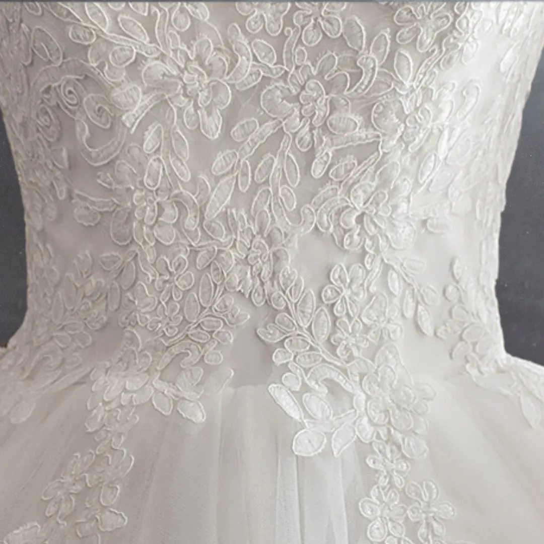GownLink Christian Wedding Gowns Catholic gowns White wedding Frock GLD30B India