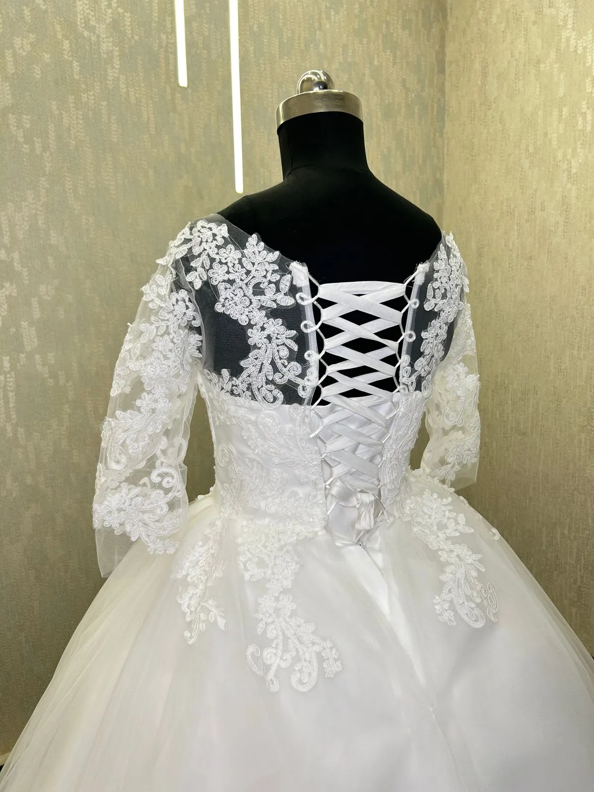 GownLink Christian Wedding Gowns Catholic gowns White wedding Frock GLD30B India
