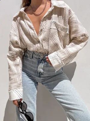 Harvest Oversized Plaid Button Down
