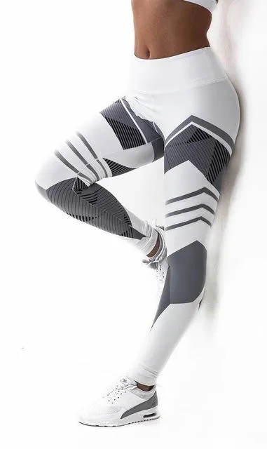 High Waist Patchwork Leggings