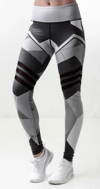 High Waist Patchwork Leggings