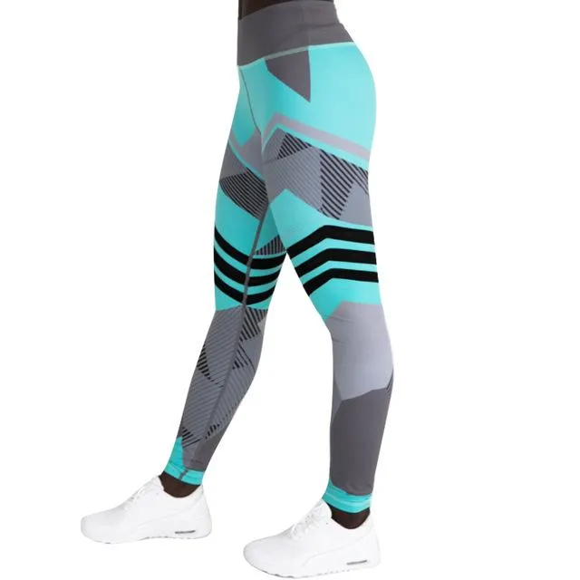 High Waist Patchwork Leggings