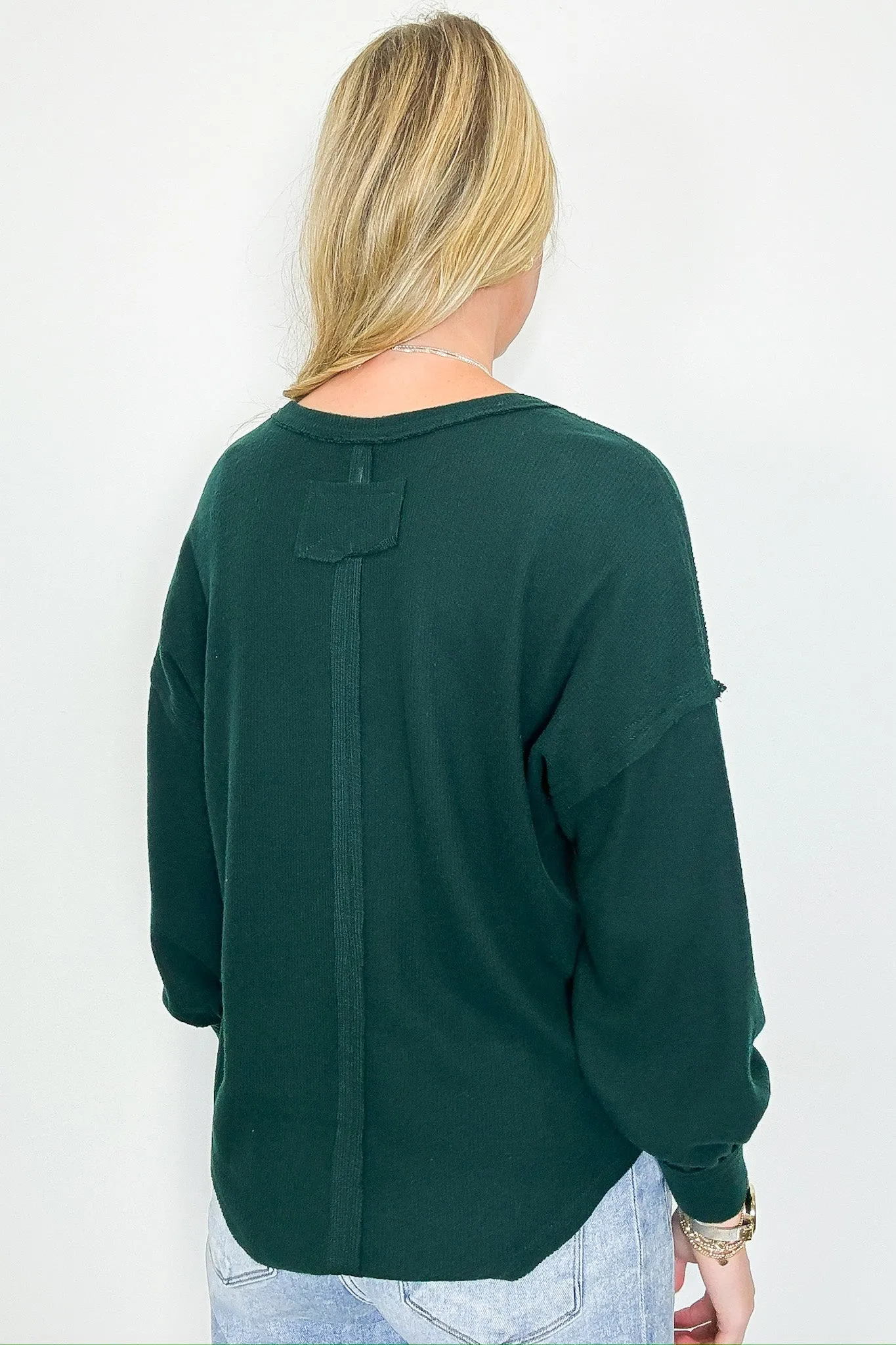 Hollyn V-Neck Henley Button Top