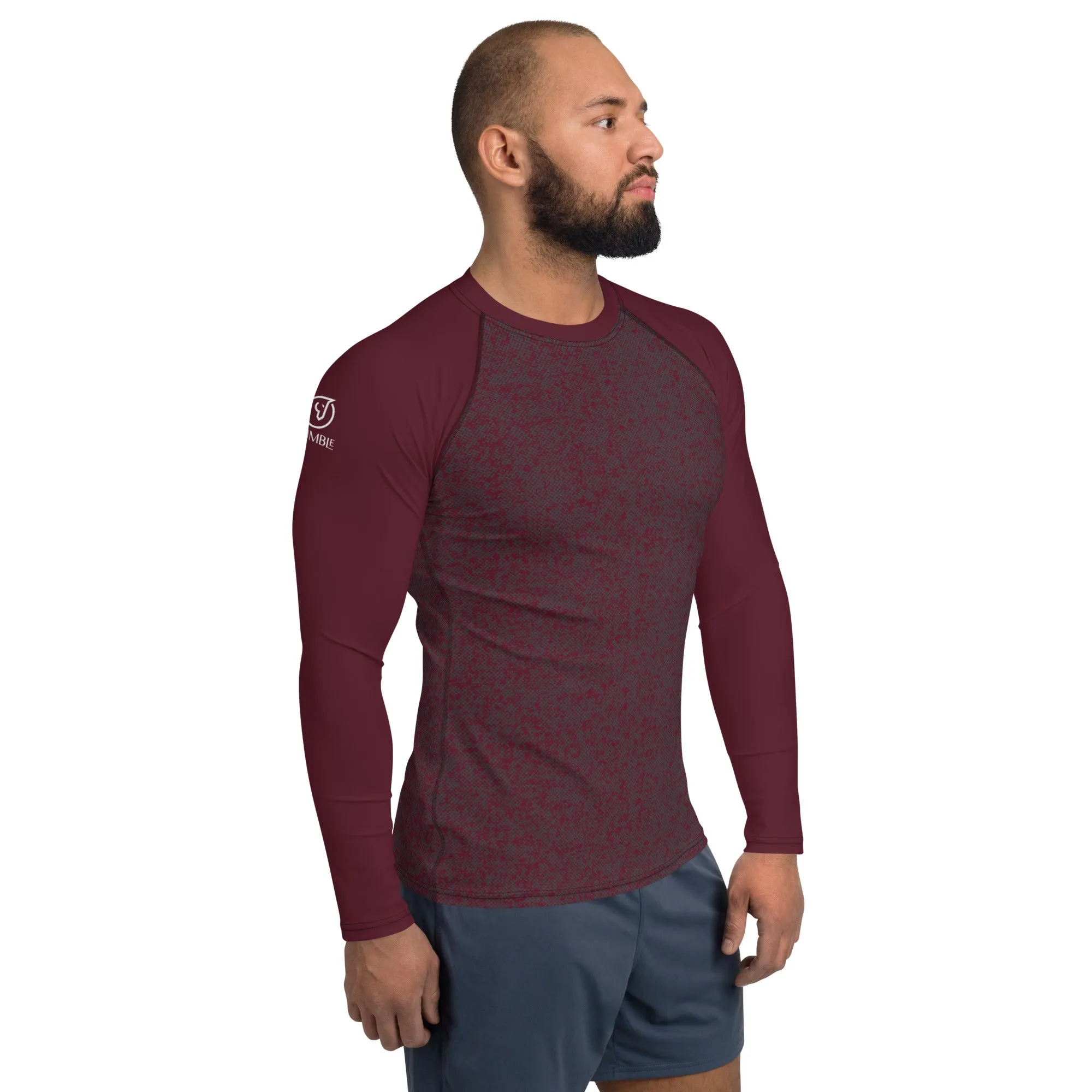 Humble Sportswear™ Men's Pattens Red Rash Guard
