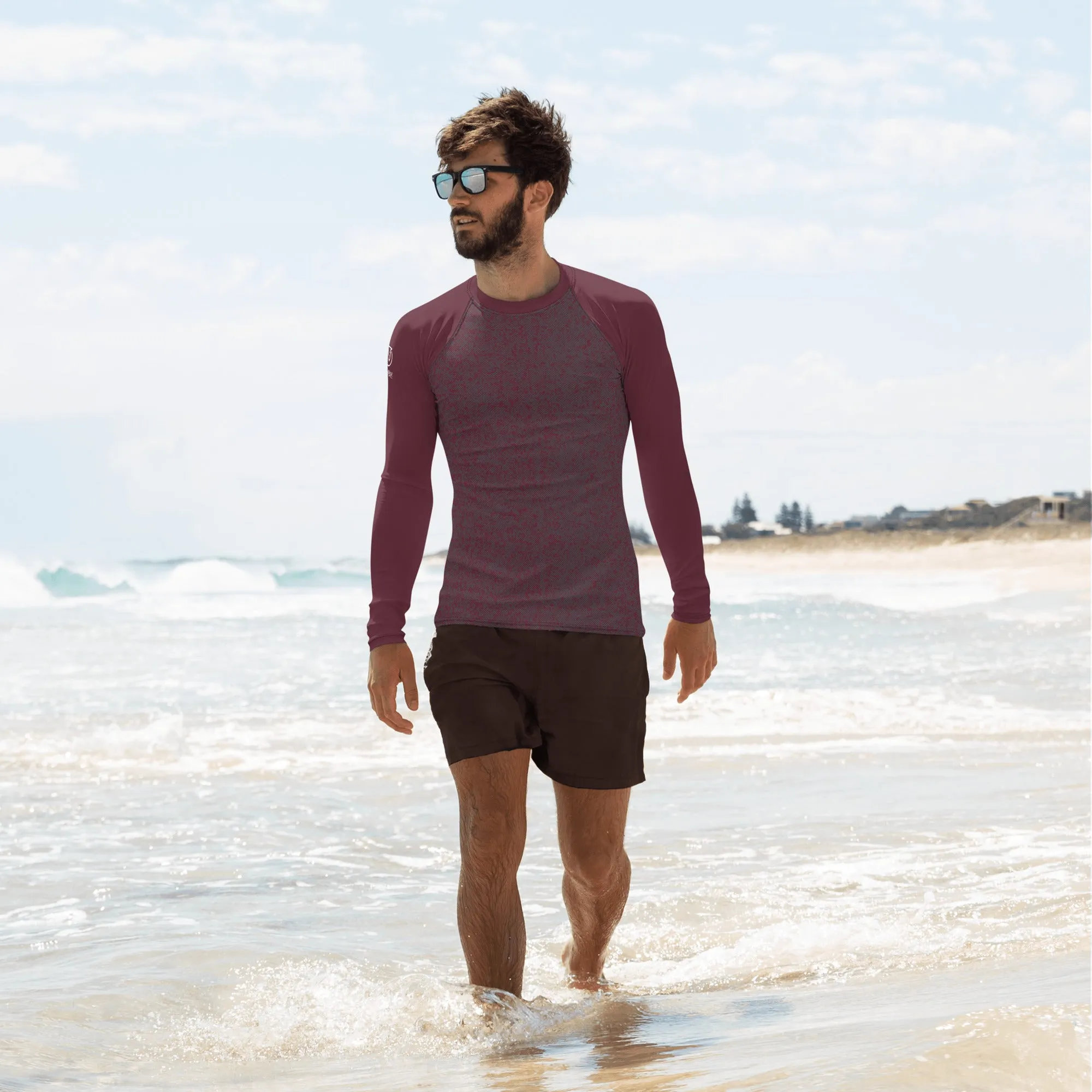Humble Sportswear™ Men's Pattens Red Rash Guard