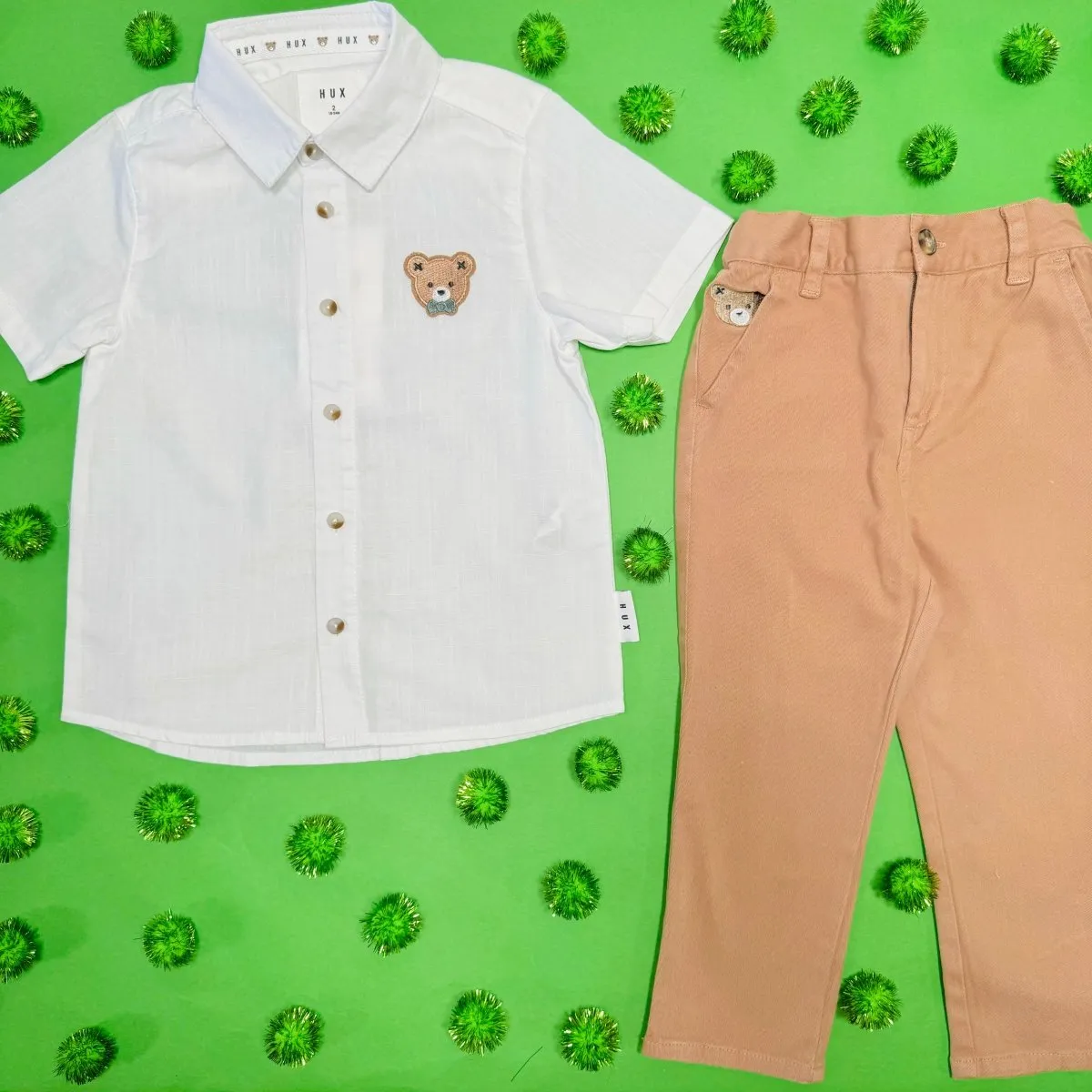 HUXBEAR SIGNATURE BUTTON DOWN TOP
