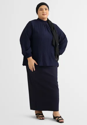 Ikie Tropical Escape Puff Sleeve Knit Top