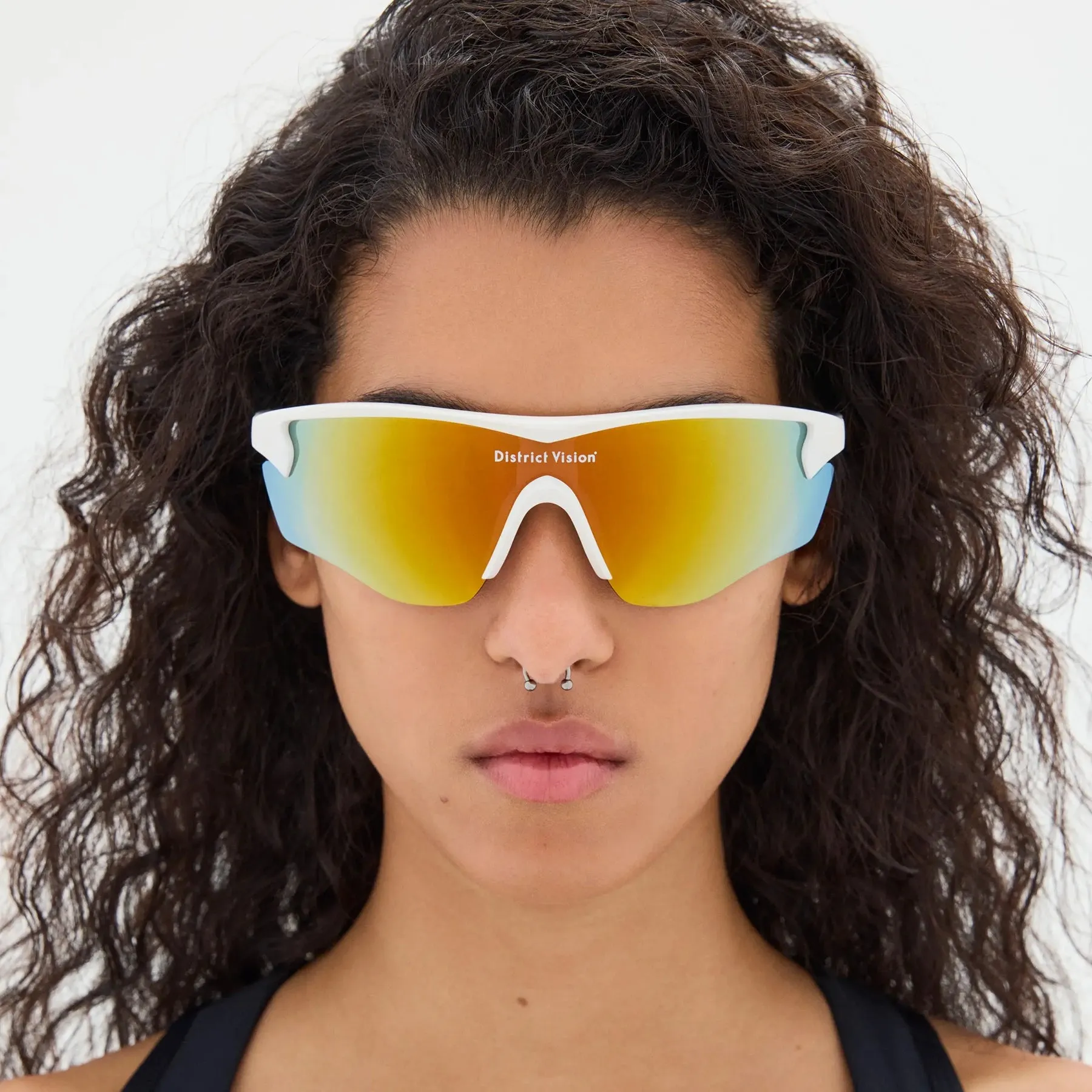 Junya Racer - White/D  Amber Mirror