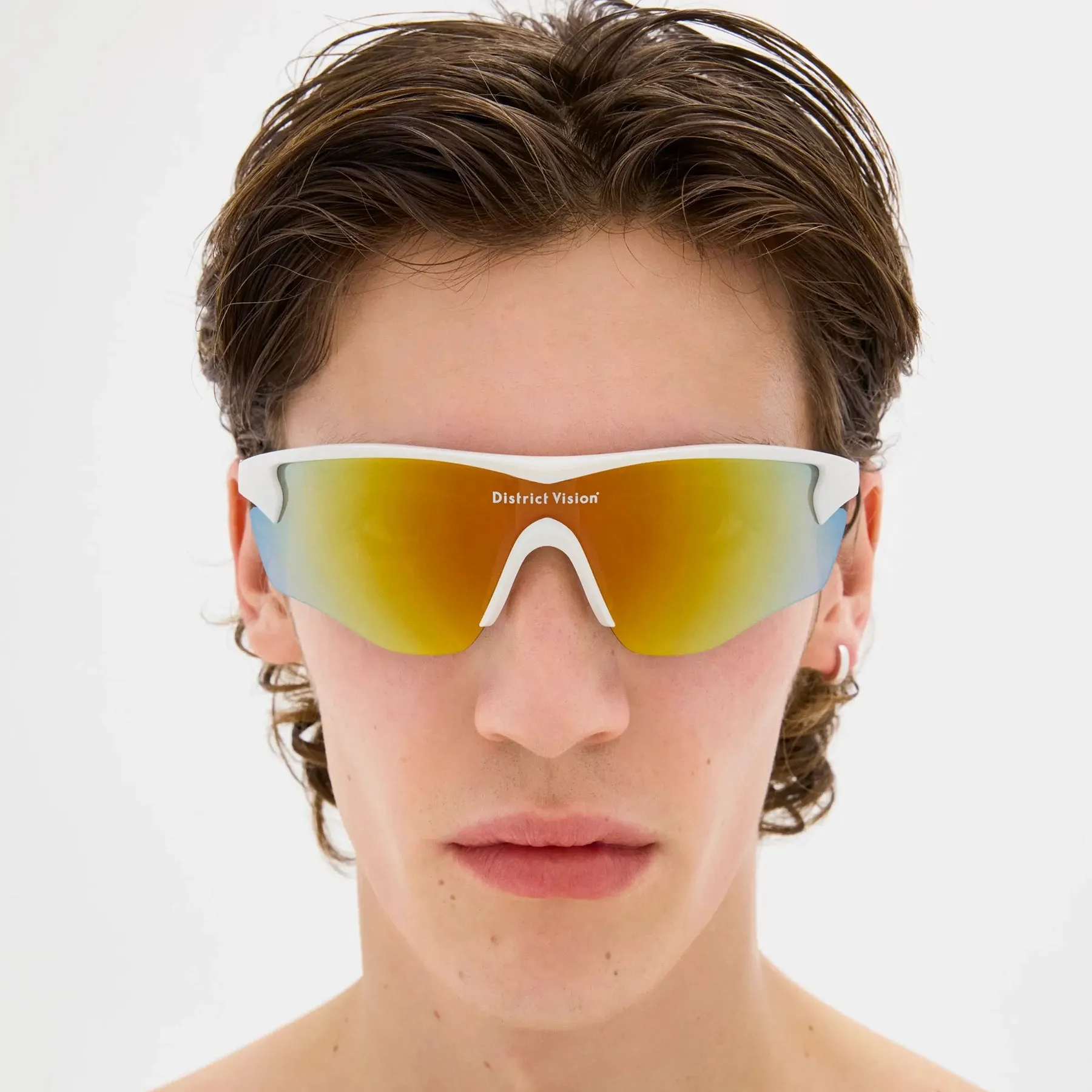 Junya Racer - White/D  Amber Mirror
