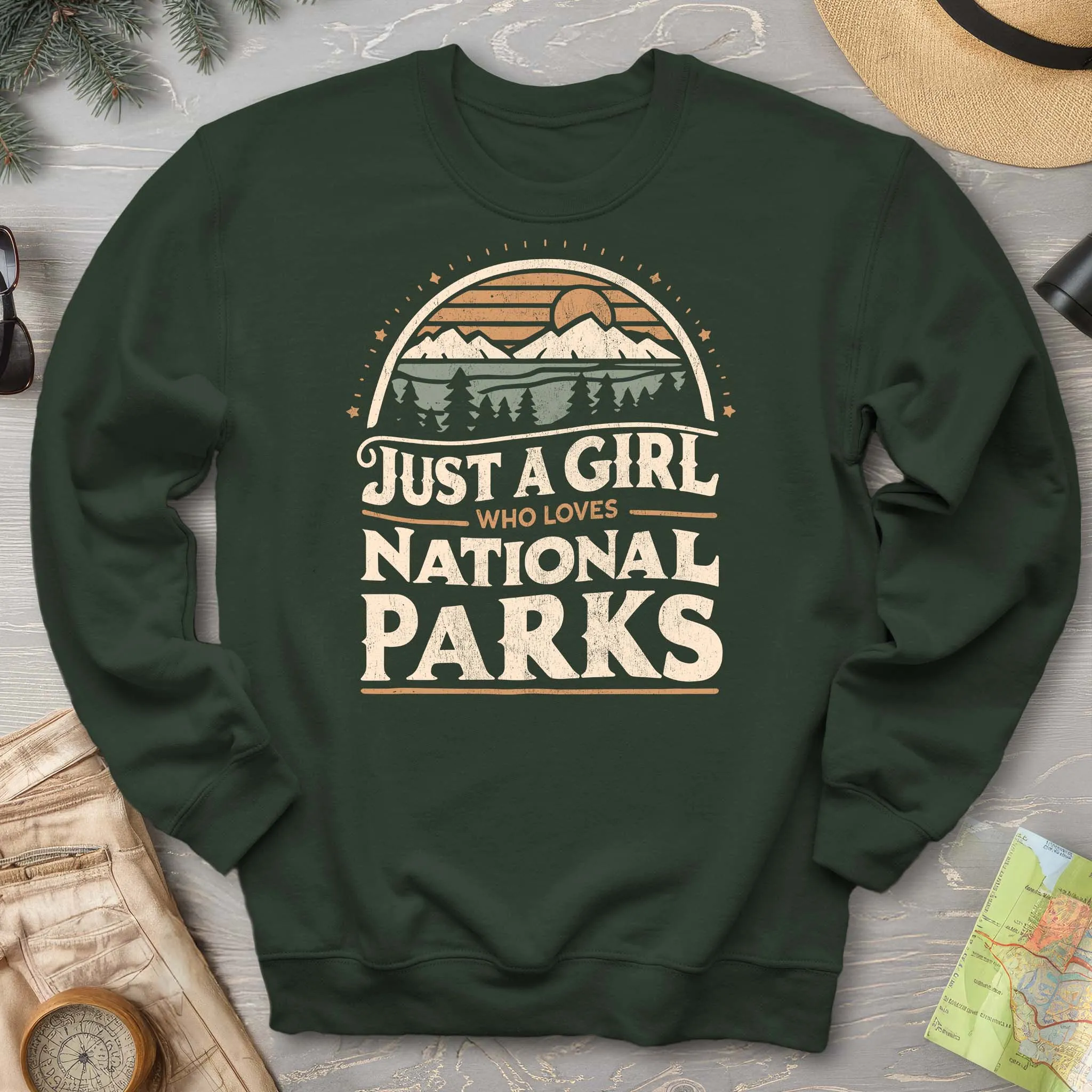 Just a Girl Who Loves National Parks Sweatshirt