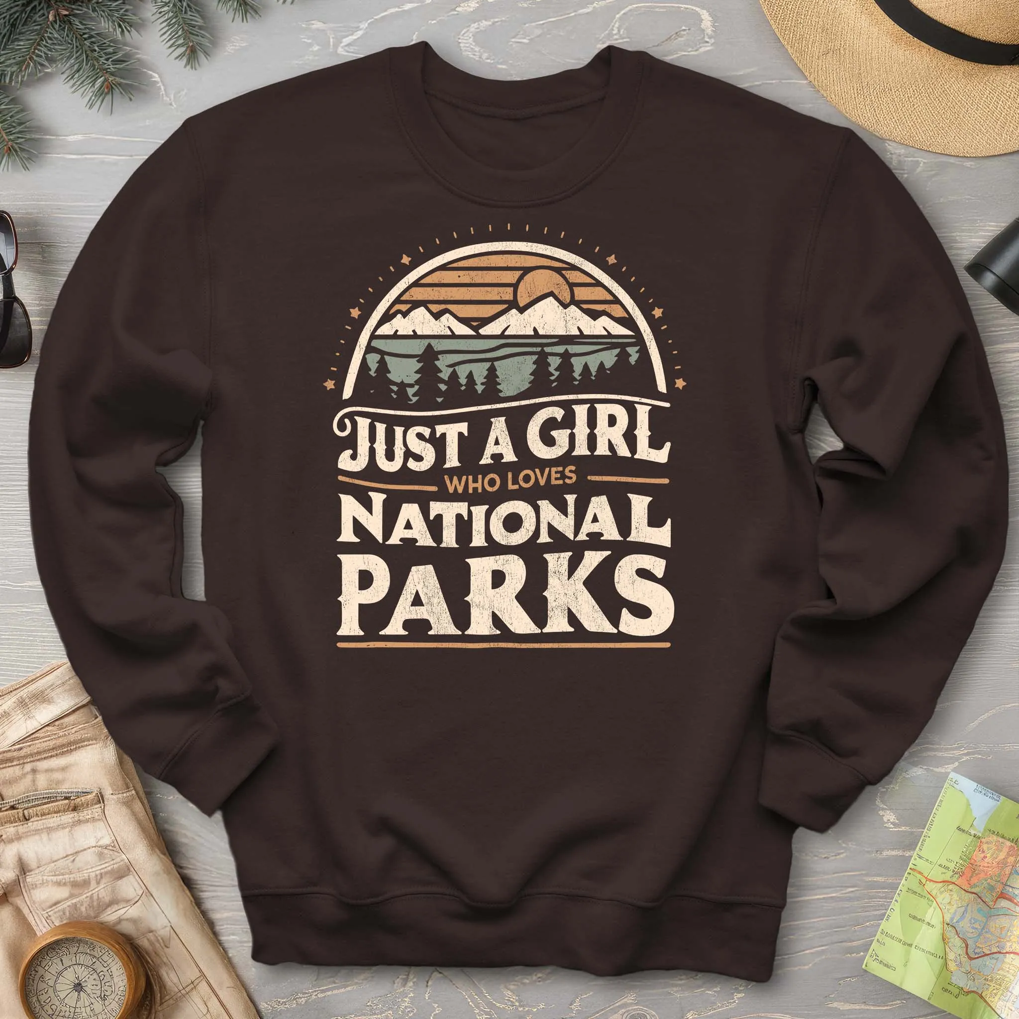 Just a Girl Who Loves National Parks Sweatshirt