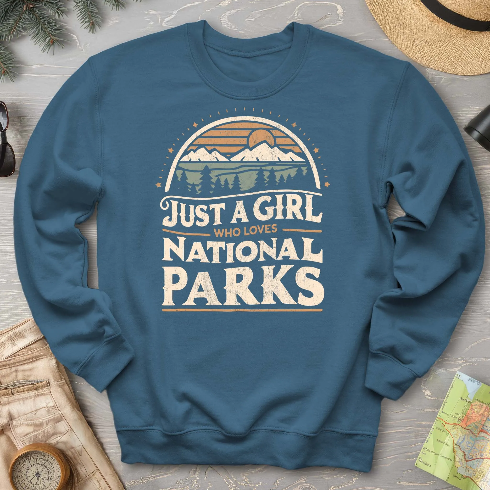 Just a Girl Who Loves National Parks Sweatshirt