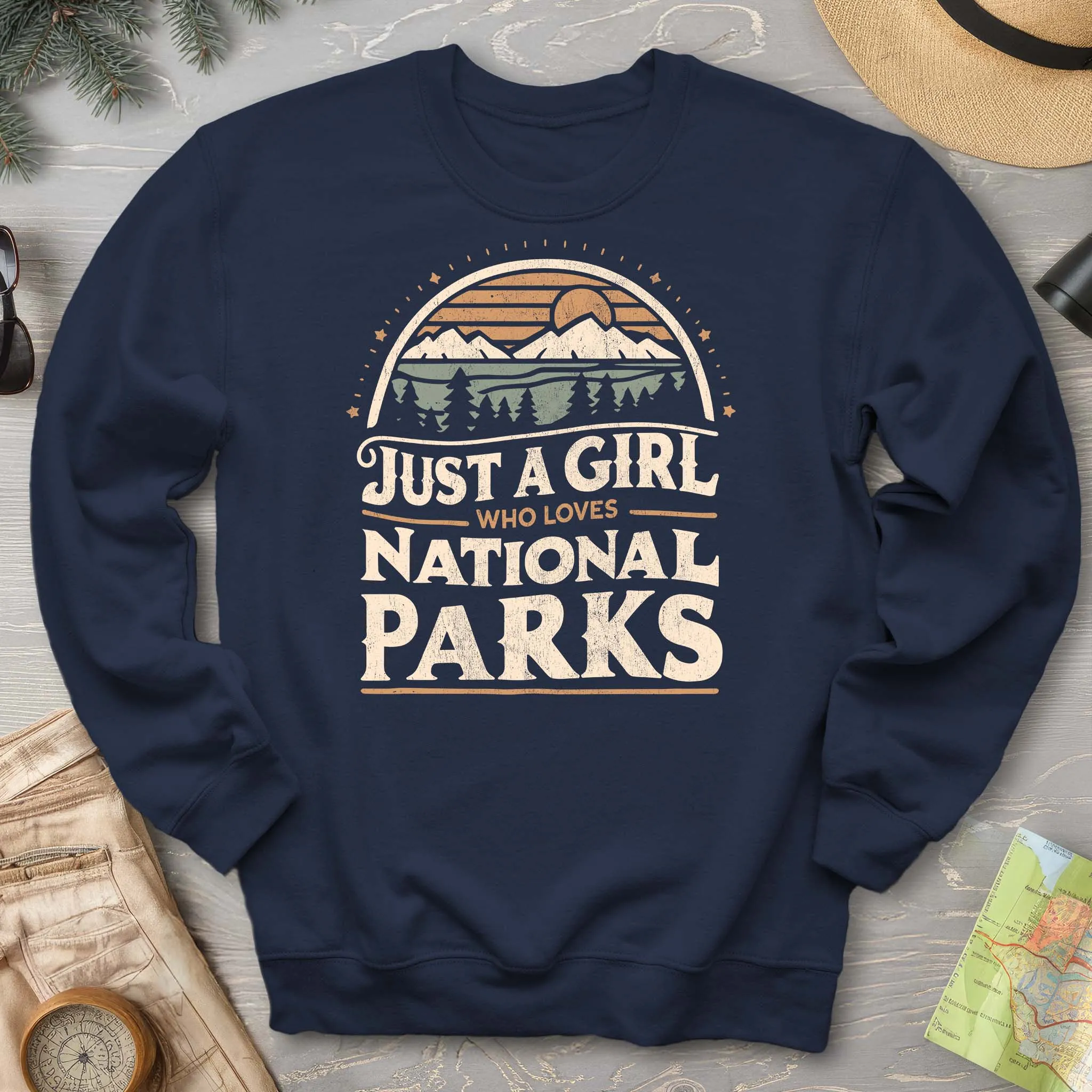 Just a Girl Who Loves National Parks Sweatshirt