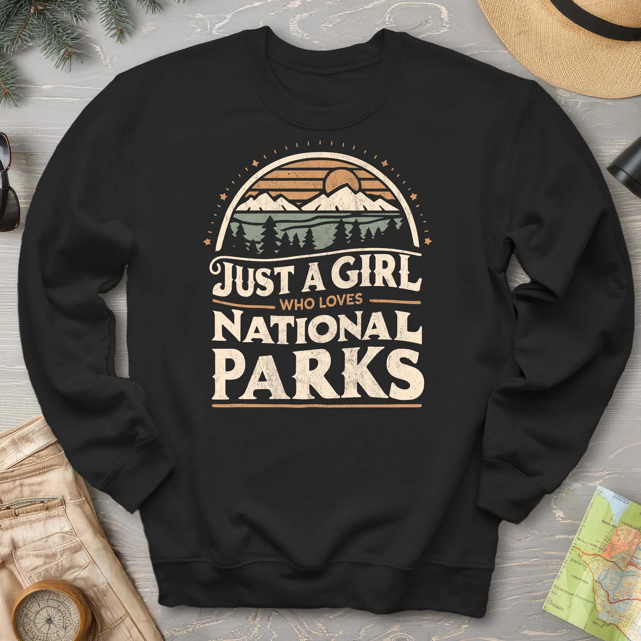 Just a Girl Who Loves National Parks Sweatshirt